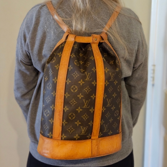Louis Vuitton Randonnee GM Backpack Shoulder Bag *EUC* Hard to Find!! - Picture 14 of 16